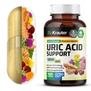 BIO KRAUTER Support Acid Capsules 1200 mg Blend - 100 Count - Ledviny dodatek w / Tart Cherry 10: 1 Extract - Mléko Thistle & Turmeric Extract - Vegan