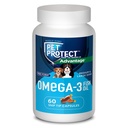 Pet Protect M / L Dog Omega33 dodatek, Proprietární zdarma formulář směs, podporuje normální zánětlivé odpovědi, Snip- Tip kapsle (60 Počet)