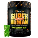 ALPHA LION Superhuman Burn - 2 v 1 Metabolismus Booster Pre Workout a termogenní spalování tuků pro muže - Suppressant a hubnutí doplněk (21 Služení, Sour Gummy Medvěd)