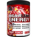 EVL BCAA Lean Energy Powder - Pre Workout Green Tea Fat Burner Support with BCAA Amino Acids and Clean Energizers - BCAA Powder Post Workout Recovery Drink for Lean Muscle Recovery - Ovocný punč