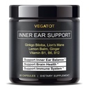 VEGATOT Vertigo dodatek * USA Made and Tested * Inner Ear dodatek s Ginkgo Biloba Lion 's Mane Lemon Balm Ginger VIT B1, B6, B12 - pro závrať Spinning Inner Ear Balance
