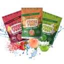 FocusFuel Energy Chews - Zkušební velikost Variety Vzorek Pack (9 Doručování) - 100mg Caffeine + Alpha GPC + L-Theanine + B12, Hořčík - Peach, zelené jablko, Jahodové limonády - No Crash nebo Jitters
