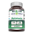 Úžasné doplňky melatonin 124; 10 Mg per Serving 124; 250 Tablety 124; Non GMO 124; gluten zdarma 124; Made in USA
