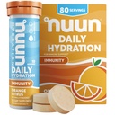 Nuun Imunity Electrolyte Tablety s vitamínem D, C, E, & A, Ginger, Elderberry, Magnesium & 4 Ostatní esenciální elektrolyty, Vegan, Orange Citrus, 8 Pack (80 Služeb Celkem)
