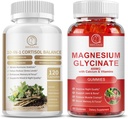 Cortisol Supplement Kapsle a Hořčík Dodatek Gummies