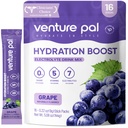 Venture Pal Sugar Free Electrolyte Powder Packets - Liquid Daily IV Drink Mix for Rapid Hydration & Party Recovery 124; 5 Vitamíny & 7 Electrolytes 124; Keto Friendly French 124; Non- GMO French 124; Certified Vegan French 124; 16 Sticks
