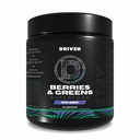 Driven B & G Berries & Greens Superfood Powder, 30 Servings - Organic Plant- based Formule s probiotika a trávicí enzymy -Podporuje obnovu, zdravé trávení, a imunitní funkce