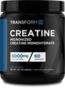 TransformHQ Creatine Monohydrát Prášek (60 Služeb) Neochucené - 5000mg per Serving