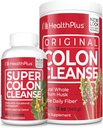 Zdraví Plus Super Colon Cleanse (240 Kapsle) & Colon Cleanse (12 Ounces / 48 Servings) Bundle
