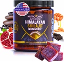 NutroTonic ® Organic Himalayan Shilajit Gummies - Granátové a vanilkové ochucené - Shilajit pro muže a ženy - Wild Manuka Honey MGO + 263 - Made in USA - 30 Zdravé gumy