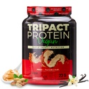 Nutrology TRIPACT Vegan Protein Powder - Organic Pea, Rice & Pumpkin Protein, BCAA & Glutamine Plant- Based Meal Replacement Shekes for Muscle Recovery & Immunity, Arašídové máslo & Vanilla, 20 Služeb