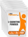 BulkSupplements.com L- Carnitin Powder - Karnitin Supplement, Amino Acid Supplement - Neochucený & gluten zdarma, 1g per Serving, 1kg (balení 5) (11 liber)