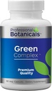 Profesionální botanické zelené komplexy - Vegan Non GMO Organic Spirulina Algae, Organic Barley Grass Eleuthero, Cordyceps, Rhoddiola Rosea, Reishi, Ashwagandha Superfood Supplement - 90 Vegetariánské Caps