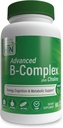 Zdraví Thru Nutrition Advanced B-Complex Complex Plus Choline - Vegan Cotterdam 124; Energy Cognition & Metabolic Support Cotter124; High potency with 550mg Cholin, B12, Biotin, and More Cotter124; Non- GMO (Pack of 60)