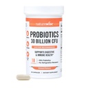 NatureWise Max Probiotika pro ženy a muže - 30 miliard CFU 18 Strains With Prebiotics - For Gut & Digestive Health - Delmayed- Release Capsules, Gluten Free - 60 Kapsle [2-Month Supply]