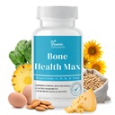 DR VITAMIN SOLUTIONS Bone Health Max - Pokročilý doplněk vápníku a hořčíku s vitamínem D3, Bromelain a Ipriflavone - 60 tablet pro silnější kosti a společnou podporu