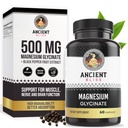 Starověké Bliss Magnesium Glycinát pro svaly a nervy, Dědičný a imunitní Supplement, Hořčík Dodatek pro ženy a muže (60 Kapsle)