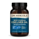 Dr. Mercola Cod Jaterní olej, 1,300 mg Per Serving, 30 Servings (60 Kapsle), Dietní dodatek, Podporuje mozek, kosti a společné zdraví, Non- GMO, MSC Certified