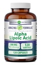 Úžasné Alpha Lipoic Acid 300 Mg Kapsle dodatek 124; Non- GMO Acid 124; Gluten zdarma 124; Made in USA (120)