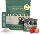 BOND Cycle Care - PMS Supplement & Hormon Balance for Women - Cortisol Reducer s Ashwagandha, L-Tryptofan, Magnesium, Cramps & Mood Relief, Strawberry Drink Mix - 20 Cestovní balení