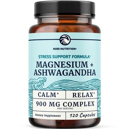 Magnesium Ashwagandha current 124; Calming Magnesium Supplement for Dospělí 124; Relax, Relax, Calm Mood & Sleep Support current 124; Mag Citrate & Oxide 400 mg + Ashwagandha 500 mg current 124; Muscle Health & Stress Relief current 124; 120 Ct