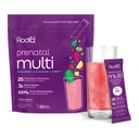 Root 'd Prenatal Multivitamin Powder - 25 Vitamíny & Minerály s 3x Electrolytes, Folát, Železo, D3 pro mámu & Baby, 7 Superfood & Probiotika, Sugar- Free Vitamíny & Hydratace 124; 30 Vitamin Drink Packets