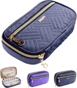 BAGSFY Pill Pořadatel Případ 2 Times a Day-Weekly Medicine Pořadatel Travel Pill Box s odstranitelnou 7 den Medicine Case Kontejner pro rybí olej, Vitamin, dodatek