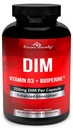 DIM dodatek 250mg s vitaminem D3 Plus BioPerine - Diindolylmethan Menopauza & Podpora estrogenu, Hormonová rovnováha podpora pro ženy a muže - 90 Vegetariánské Caps
