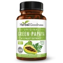 Zelená Papaya Ovoce Extract Kapsle - Organic Papaya Enzymy s Prebiotika a Probiotika pro trávicí zdraví - Super stravitelné Enzymy, Imunitní Support- 60 Kapsle, Made in USA
