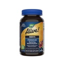 Příroda žije! Men 's Premium Gummy Multivitamin, Podporuje zdravé srdce, svalové funkce *, Komplex plné B-vitamín, pomeranč, hrozny, třešňové ochucené, 75 gumové (Balení květen Vary)
