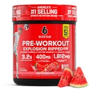 Six Star Pre- cvičení Explosion, Meloun (30 Služeb) - Předcvičení Energy Powder Dodatek pro muže a ženy - Předcvičení Drink Mix s Creatine & Beta Alanin - Sportovní nutriční produkty