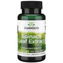 Swanson Spinach Leaf Extract - Bylinný dodatek k podpoře celkového zdraví - Zelené potraviny Formule w / zvýhodněné Thylakoids & Chlorofyl - (60 Veggie Kapsle, 650mg každý)