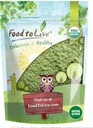 Potraviny pro živé organické travní porosty Powder, 2 litry - Non- GMO, Whole- Leaf, Surové, Non- ozářené, čisté, Vegan Superfood, Bulk, Great for Juice, Rich in Fiber, Chlorofyl, mastné kyseliny a minerální látky