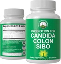 Probiotika pro Candidu, Colon Cleanse, IBS a SIBO podporu. Doktor Doporučené Proprietární Microbiome Reset Probiotický dodatek. Gut Zdraví a nadrůst Léčba Kapsle pro ženy a muže