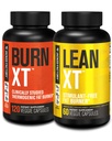 Jacked Factory Burn-XT Klinicky studovaný spalovač tuků a hubnutí dodatek - Appetite Suppressant & Energy Booster (120 Kapsle) & Lean-XT Caffeine-Free Fat Burner (60 Kapsle)
