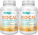 Nyní doplňky, Kid Cal s vápníkem Citrát, hořčík a vitamín D, Tart Orange, 100 Žvýkačky, Balení květen Vary (Balení po 2)