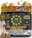 Googipet Premium 10 v 1 Pes Vitamíny Multivitamin Žvýkací s Probiotika pro Gut zdraví, Pes Vitamíny a doplňky w / Vitamin C & Glucosamine pro společnou podporu (Kuřecí a zeleninové aroma)