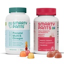 SmartyPants Prenatal Multivitamins a Probiotic Immunity Bundle: Omega 3 Fish Oil (EPA / DHA), Biotin, Methylfolát, Vitamin D3, C, Digestive & Imunitation Supplement (30 Day Supply)