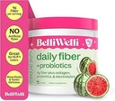 Belli Welli Fiber dodatek pro ženy a muže - Premium Daily Fiber Powder from Organic Acacia with Added Collagen, Electrolytes & Probiotics - No Bloat, Zácpa & Gut Health Support (Meloun)