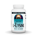 Zdroj Naturals L-Lysin Free Form -Amino Acid Supplement podporuje energetickou tvorbu a kolagen - 100 Kapsle