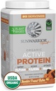 Sunawarner Organic Plant Based Protein Powder 124; Vegan Organic Protein Powder with BCAA Plus Recovery Minerály & Botanicals S124; Non- GMO Soy Dairy & Gluten Free (čokoládové arašídové máslo, 20 Služeb)