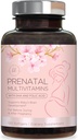 Prenatální vitaminy pro ženy s kyselinou listovou & DHA, Podpora rozvoje plodu s folátem & Omega 3 je, Multivitamin s vitaminem A, C, D, B6, B12 & železo, dodatek k těhotenství - 120
