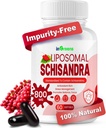 800MG Schisandra Organic Extract, Schisandra dodatek, Schisandra Berry Softgels for Energy Support, Jaterní zdraví, Antioxidant Protection & Digestive Wellness - 60 Softgels, Made in USA