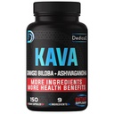 9in1 Kava Kapsle 5- měsíční zásoba 15: 1 Extrakt pro spánek, mysl a imunitní podpora - 9 Přírodní Byliny zahrnuje Ginkgo, Ashwagandha, Graviola, Valerian & Více - 150 Vegan Kapsle
