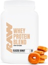 RAW Syrovátka Powder Blend, Glazed Donut (20 Servings) - Grass- Fed mikrofiltrovaný protein izolát pro růst a obnovu svalů - Pre & Post cvičení sportovní výživový dodatek pro muže a ženy