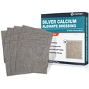 Ag Stříbrné vápníkové Alginátové plechy, 4 "x4" Patches, 10 Individuální balení, Měkké stříbrné Dressings for Wound Care, Gentle Vysoce absorbent dressing, Non Stick Gauze Pads for Wounds