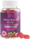 Menopauza Doplňky pro ženy - Kompletní přírodní mírné horké návaly & noční pocení podpora, Multi benefit Menopauza Relief Gummy, Podpora rovnováhy a energie, gluten- Free & Non- GMO - 60 Gummies