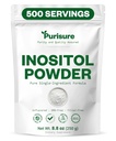 Využití Myo-Inositol Powder, 250g, plodnost, Hormonální bilance a ovariální podpora, čistý Inositol Powder, Myo Inositol dodatek k podpoře energie a mozku Wellness, Vegan, Non- GMO, 500 Služeb