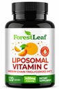 ForestLeaf Lipozomální vitamin C 1000mg Kapsle 124; Vysoká dávka vitaminu C Lipozomální dodatek w Kokosový olej mastné kyseliny cr124; Rychlá absorpce cr124; imunitní podpora, Antioxidant, kolagen výroba cr124; 120 Vegan Cap