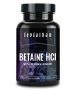 Leviatan Betaine HCl s Pepsin & Ginger - doplněk k trávicím enzymům pro potravinovou pomoc a podporu, kyselost žaludku a absorpce živin